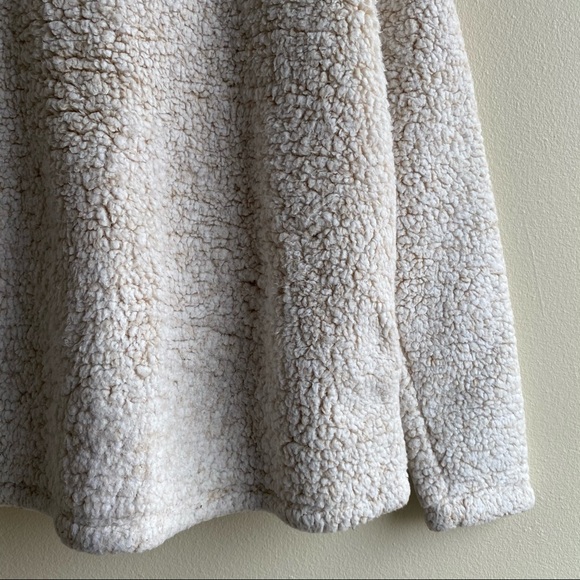 Time and Tru Cream Wooly Wubby Sherpa Pullover Sz. Medium - Picture 16 of 16